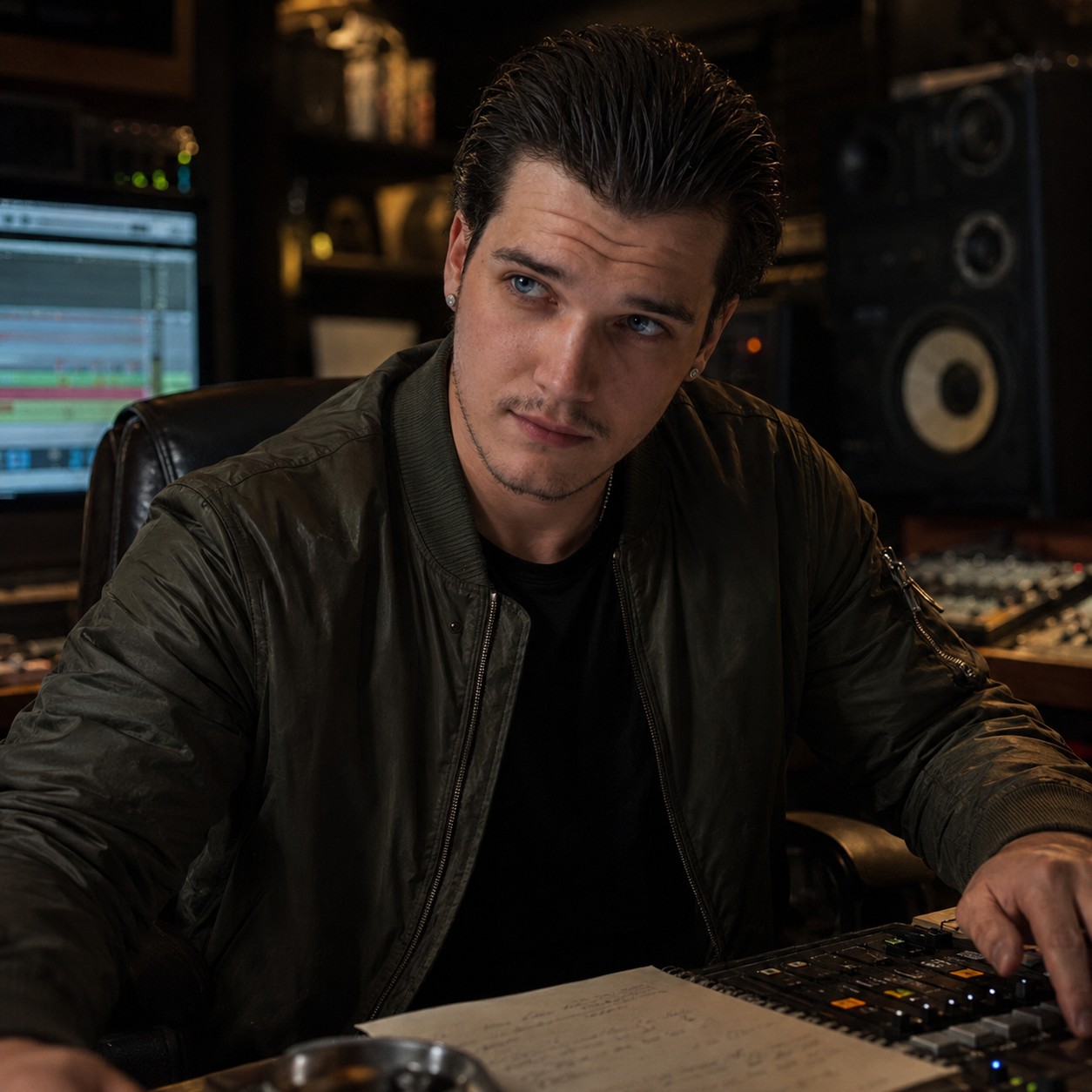 Sonny.exe working in the recording studio